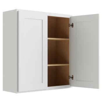 Image for CNC Cabinetry Luxor White Wall Cabinet 36w X 36h from HD Supply