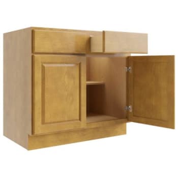 Image for Cnc Cabinetry Country Oak Base Cabinet 39w X 34.5h from HD Supply