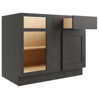 Image for Cnc Cabinetry 45 X 34.5 In. Luxor Left Blind Base Cabinet (Smoky Grey) from HD Supply