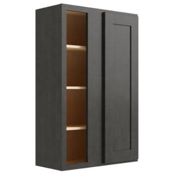 Image for Cnc Cabinetry Luxor Smoky Grey Blind Wall Cabinet 39w X 42h from HD Supply