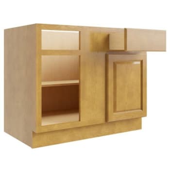 Image for Cnc Cabinetry 33 X 34.5 In. Country Oak Right Blind Base Cabinet (Light Honey) from HD Supply