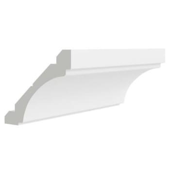 Image for CNC Cabinetry Luxor White Royal Crown Molding, Coved 1w X 3.5h from HD Supply