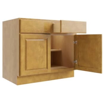 Image for Cnc Cabinetry Country Oak Sink Base Cabinet 42w X 34.5h from HD Supply