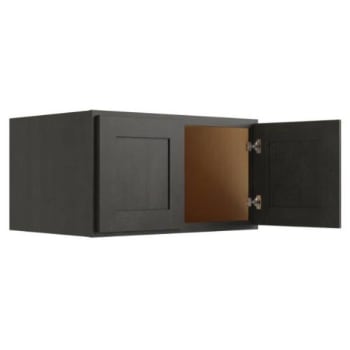 Image for CNC Cabinetry Luxor Smoky Grey Wall Cabinet, 24 Deep 36w X 15h from HD Supply