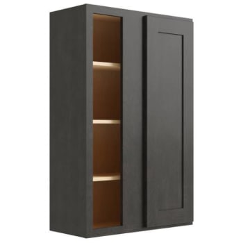 Image for CNC Cabinetry Luxor Smoky Grey Blind Wall Cabinet 36w X 42h from HD Supply