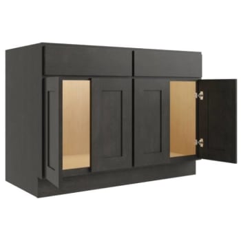Image for Cnc Cabinetry Luxor Smoky Grey Base Cabinet 48w X 34.5h from HD Supply