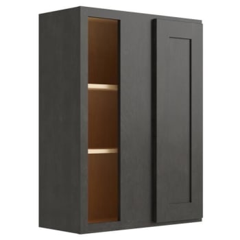 Image for Cnc Cabinetry Luxor Smoky Grey Blind Wall Cabinet 39w X 36h from HD Supply
