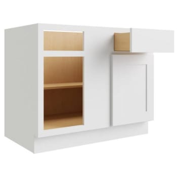 Image for Cnc Cabinetry 45 X 34.5 In. Luxor Right Blind Base Cabinet (White) from HD Supply