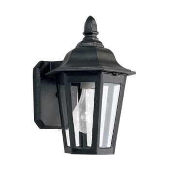 Sea Gull Lighting® Brentwood 10.25 In. 1-Light Wall Outdoor Lantern (Black)