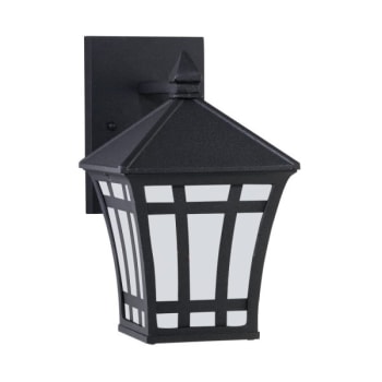 Sea Gull Lighting® Herrington 6 x 10 in Outdoor LED Wall Lantern (Black)