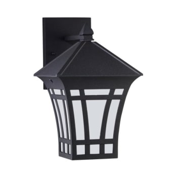 Image for Sea Gull Lighting® Herrington 7.25 x 11.75 in 1 Light Outdoor LED Wall Lantern (Black) from HD Supply