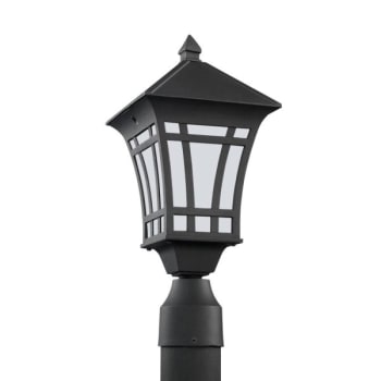 Image for Sea Gull Lighting® Herrington 7.25 X 16.5 In. 1-Light Outdoor Lantern (Black) from HD Supply