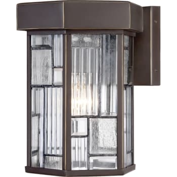 Image for Designers Fountain Kingsley 10 x 13.25 in. 1-Light Outdoor Lantern (Aged Bronze Patina) from HD Supply