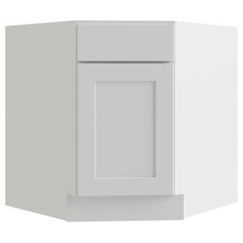 Image for Cnc Cabinetry 32 X 34.5 In. Luxor Left Diagonal Corner Sink Base Cabinet (White) from HD Supply