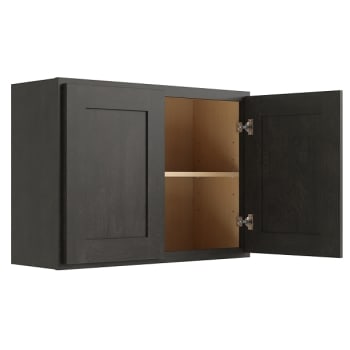 Image for Cnc Cabinetry Luxor Smoky Grey Wall Cabinet 36w X 24h from HD Supply