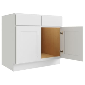 Image for Cnc Cabinetry Luxor White Sink Base Cabinet 39w X 34.5h from HD Supply