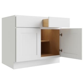 Image for Cnc Cabinetry Luxor White Base Cabinet 42w X 34.5h from HD Supply