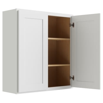 Image for Cnc Cabinetry Luxor White Wall Cabinet 30w X 36h from HD Supply