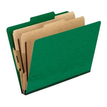Image for Pendaflex® Pressguard Green Color Letter-Size Classification Folder Pack Of 10 from HD Supply