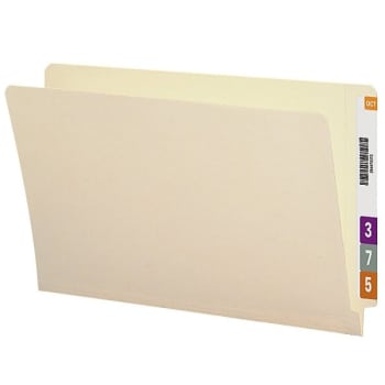 Image for SMEAD® Manila Straight-Cut Reinforcement End Tab Folder, Package Of 100 from HD Supply