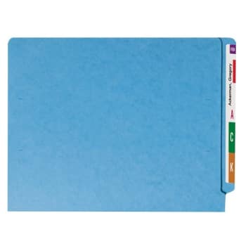Image for Smead® Blue Straight-Cut End Tab Folder, Package Of 100 from HD Supply