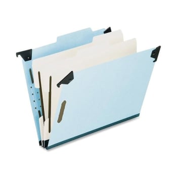 Image for Pendaflex® Blue 2-Dividers 6-Partitions Folder Pack Of 10 from HD Supply