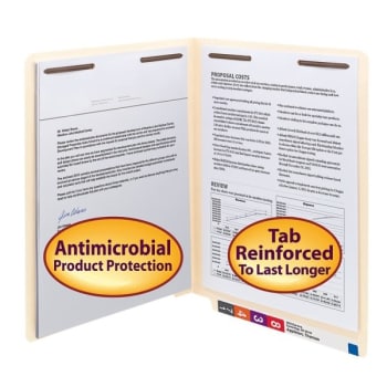 Image for Smead® Manila File Folder With Antimicrobial Product Protection, Package Of 50 from HD Supply