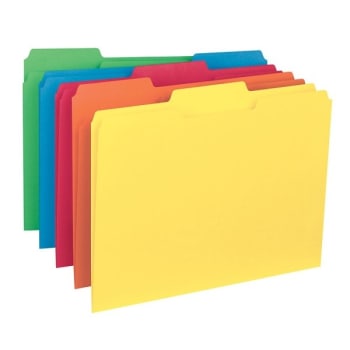 Image for SMEAD® Assorted Colors 1/3-Cut Interior Folder, Package Of 100 from HD Supply