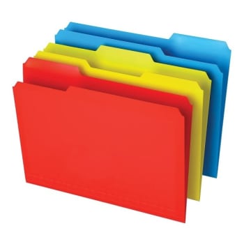 Image for Office Depot® Assorted Colors Polypropylene File Folder Pack Of 12 from HD Supply
