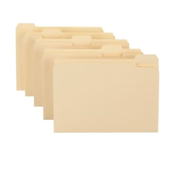 Image for Office Depot® Manila 1/5-Cut Expansion File Folder Pack Of 100 from HD Supply