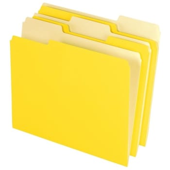 Image for Office Depot® Yellow 1/3-Cut File Folder Pack Of 100 from HD Supply