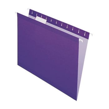 Image for Office Depot® Violet 1/5-Tab Cut Hanging Folder Pack Of 25 from HD Supply