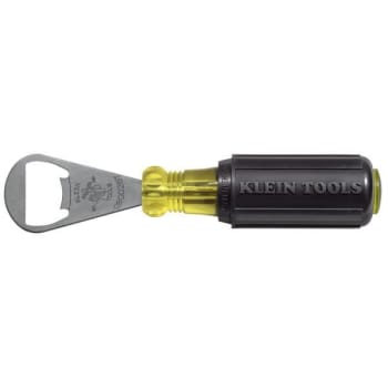 Klein Tools® Yellow/black Stainless Steel Bottle Opener 11.25"
