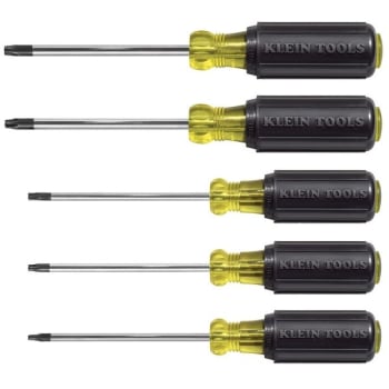 Image for Klein Tools® Torx Yellow/black 5-Piece Cushion Grip Screwdriver Set from HD Supply
