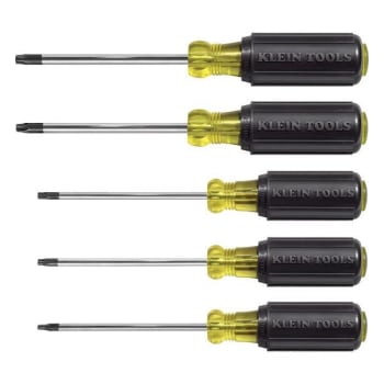 Klein Tools® Torx Yellow/Black 5-Piece Cushion Grip Screwdriver Set
