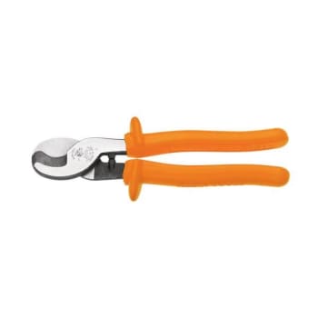 Klein Tools® Orange High-Leverage Insulated Cable Cutter 9.62" W/Plastic Handle