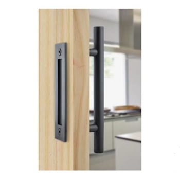 Delaney Hardware Barn Door Combo Flush W/Round Handle
