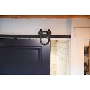 Delaney Hardware Barn Door 2000 Series 8ft Black, Horseshoe