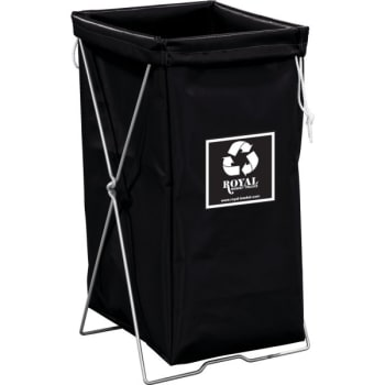 Image for Royal Basket Trucks Enviro Hamper Kit, Black, Includes Stand And Bag from HD Supply
