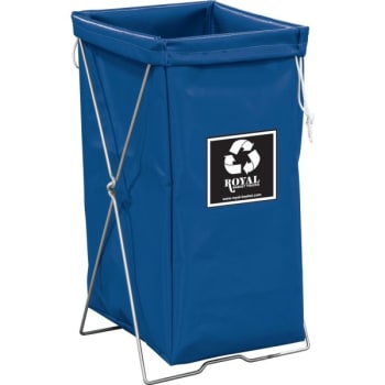 Image for Royal Basket Trucks Enviro Hamper Bag, Blue, Stand Not Included from HD Supply