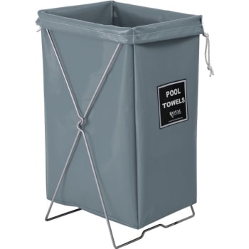 Image for Royal Basket Trucks Pool Towel Hamper Bag, Gray, Stand Not Included from HD Supply