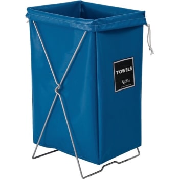 Image for Royal Basket Trucks Towel Hamper Kit, Blue, Includes Stand And Bag from HD Supply