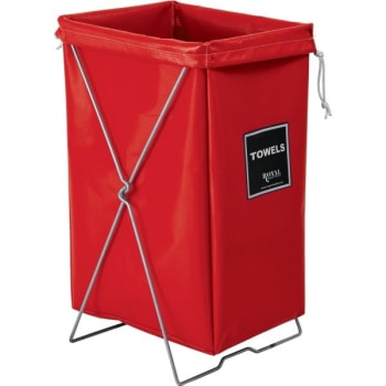 Image for Royal Basket Trucks Towel Hamper Bag, Red, Stand Not Included from HD Supply
