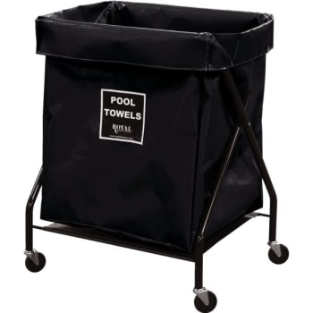 Image for Royal Basket Trucks 6 Bushel X-Frame Cart & Black Vinyl Bag Labeled Pool Towels from HD Supply