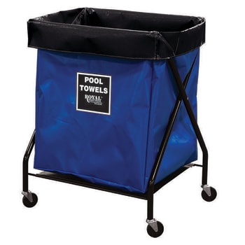 Image for Royal Basket Trucks 8 Bushel X-Frame Cart & Blue Vinyl Bag Labeled Pool Towels from HD Supply