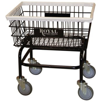 Royal Basket Trucks Small Wire Laundry Cart, No Hanger