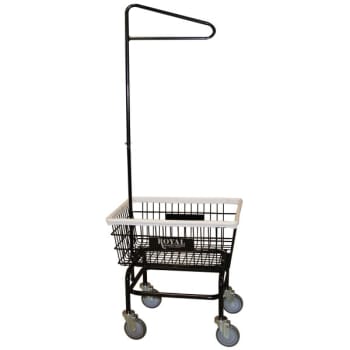 Image for Royal Basket Trucks Small Wire Laundry Cart, Single Hanger Included from HD Supply