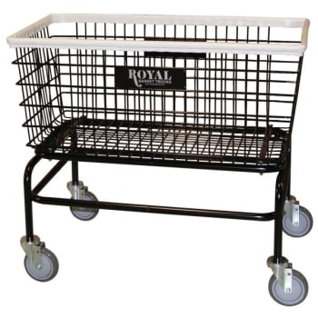 Image for Royal Basket Trucks Large Wire Laundry Cart, No Hanger from HD Supply