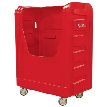 Image for Royal Basket Trucks 48 CU FT Bulk Poly Truck 50 1/2 x 28 x 59 x 66 3/4”, Red from HD Supply
