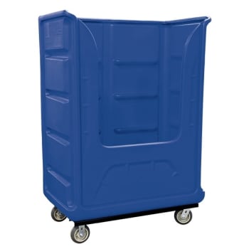 Image for Royal Basket Trucks 48 Cubic Foot Bulk Poly Truck 48 X 28 X 61 X 68 1/2”, Blue from HD Supply